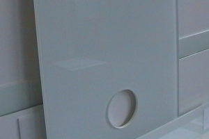 Glaslackierung satiniert